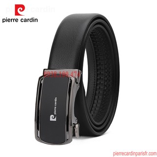 Thắt lưng Pierre Cardin nam chính hãng dây da bò thật khóa chốt tự động PCJ1096