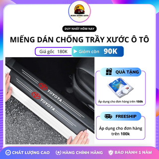 Bộ 9 MIẾNG DECAL DÁN BẢO VỆ BẬC CHÂN XE Ô TÔ, MIẾNG DÁN CHỐNG TRẦY XƯỚC BẬC CHÂN, Nẹp bậc cửa, bậc cốp XE ÔTÔ .