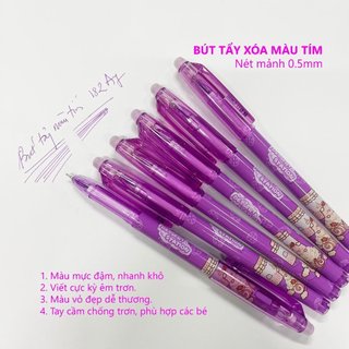  Hộp 12 Bút gel xóa được M&G AKP182A7 nét 0.5mm - Mực tím 