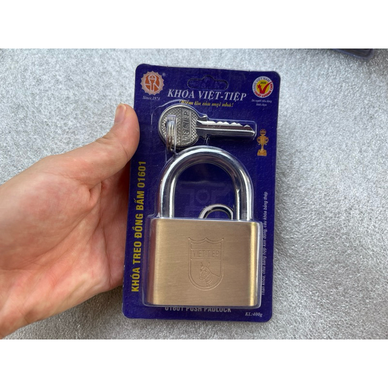 Khoá chống trộm đồng bấm việt tiệp cầu 7-1466/45mb,  cầu 10-01601