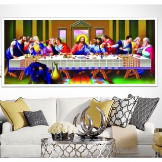 Tranh đính đá Bữa tiệc ly cuối cùng - LV521(150x75cm), chưa đính đá