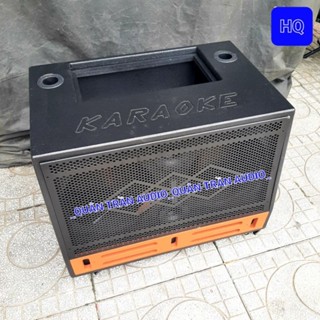 Vỏ Thùng Loa Kéo Bass 25 ( 2 Bass 25, 2 Treble, 2 Mid/Trung 16cm )_Kích Thước Mạch 19cm × 38cm