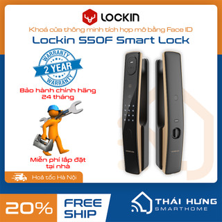 Khoá vân tay thông minh Lockin S50F, nhận diện khuôn mặt FaceID, sử dụng app Mihome