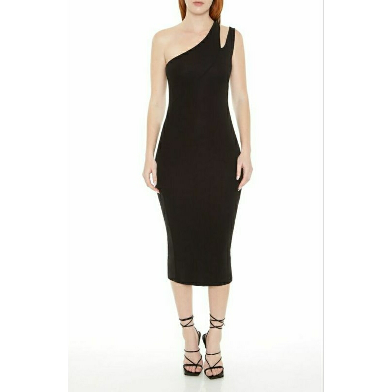 (Size S và M) Đầm lệch vai xuất dư, F21