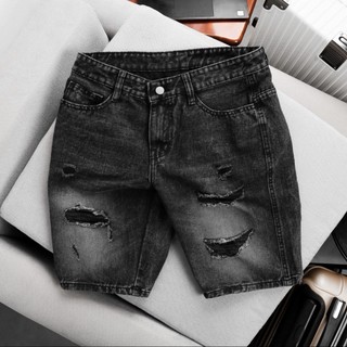 Quần short jean nam rách chất bò cotton quần đùi nam nhiều mẫu đẹp qs175176