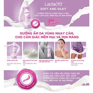 Dung dịch vệ sinh LACTACYD soft & silky