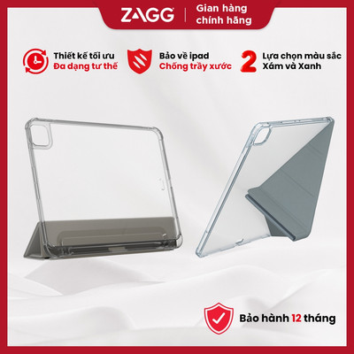 Ốp lưng ZAGG Hampton Folio cho iPad mini/Air/Pro 11/13 inch (2024) và Air 10.9 (Gen 4, 5), Pro 12.9