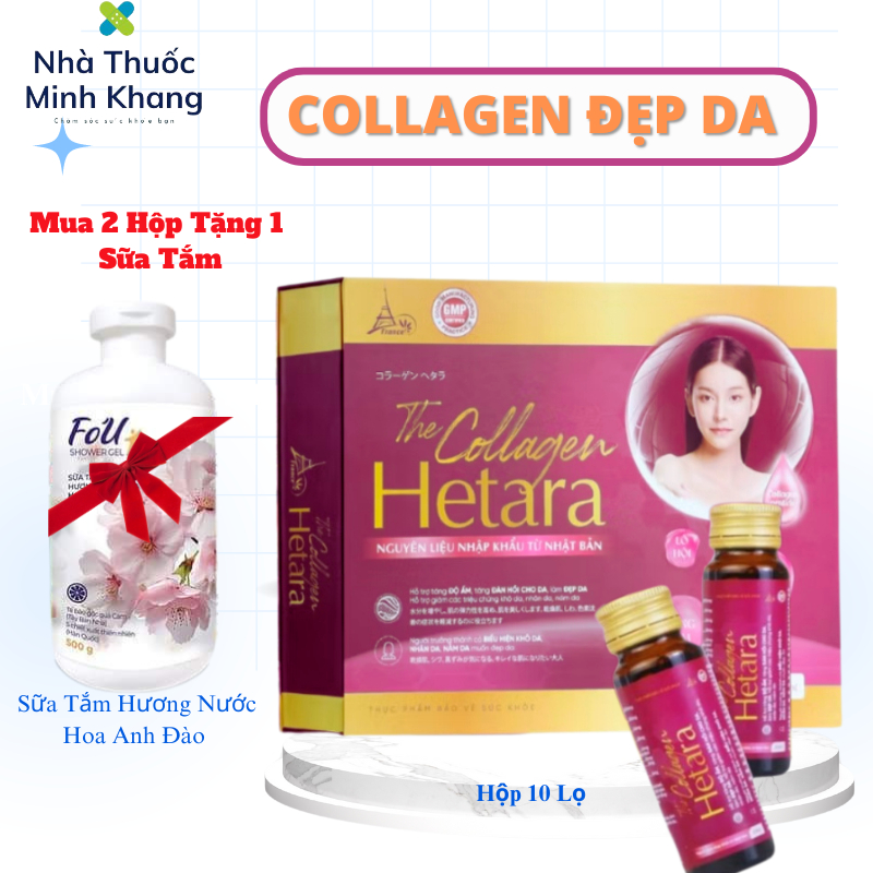 The Collagen HETARA Dạng Nước Nguyên Liệu Nhật- Giúp Làm Đẹp Da, Tăng Độ Đàn Hồi, Ngăn Ngừa lão Hóa 
