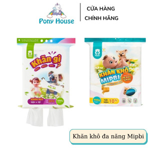 Giấy Khô/ Khăn Vải Khô Đa Năng Mipbi Mềm Mại An Toàn Cho Bé Từ Sơ Sinh Gói 900G