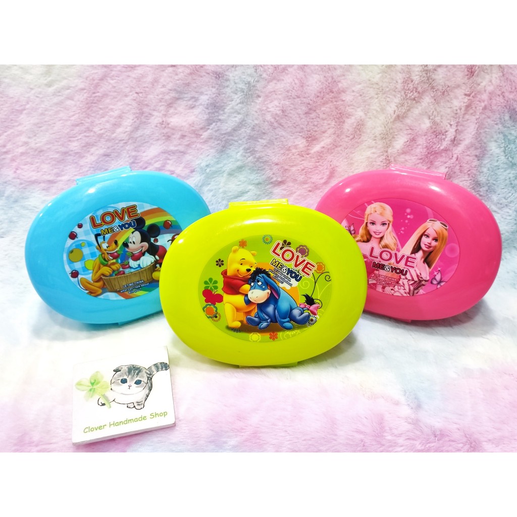 Hộp cơm HC6 Lunch Box hộp cơm cute dễ thương pastel ko kèm thìa dĩa