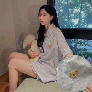 Sét bộ Pyjama Kẻ Phong Cách Hàn Quốc Siêu Hot