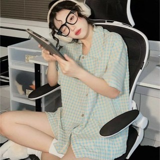 Sét bộ Pyjama Kẻ Phong Cách Hàn Quốc Siêu Hot