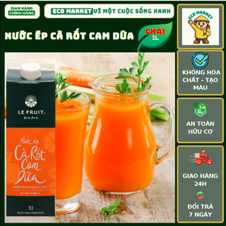 Nước ép trái cây cà rốt, cam, dứa Le Fruit hộp 1L