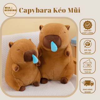 Gấu Bông Capy Rút Mũi, Thú Nhồi Bông Capybara Sổ Mũi Hot Trend
