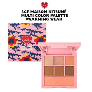 Phấn má 3CE DUAL Blend Blusher MAISON KITSUNE LIMITED EDITION multi color pallet