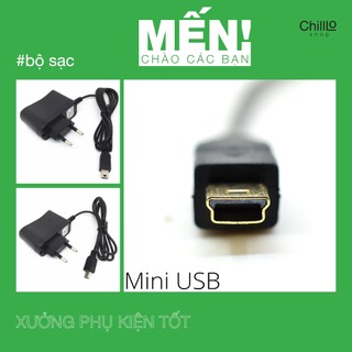 Bộ Sạc Mini-USB Liền Dây Cổng V3, V3i, V3XX, L6, L7 Cáp Sạc Chân Mini USB Cho Điện Thoại, Loa, Đài & Thiết Bị Sạc Đầu V3