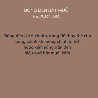 Bóng đèn bắt muỗi công suất 4w, 6w,10w,15w,18w,20w