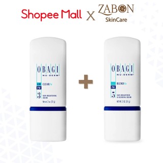 Combo sáng da, mờ nám: obagi nu-derm clear 3 fx và obagi nu-derm blend 5 fx