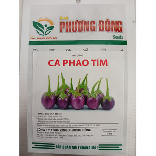 Hạt giống cà pháo tím 0.5gr- vegetashop
