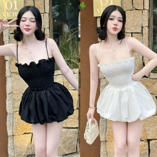 SET BỘ ÁO DÂY NHÚNG PHỐI QUẦN BÍ
