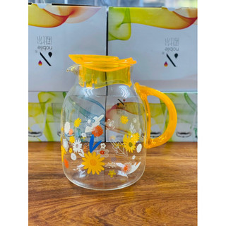 Bình nước lilac 1.5l - thuỷ tinh chịu nhiệt