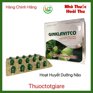 Hoạt huyết Dưỡng Não Ginklavitco - Tăng cường lưu thông máu não