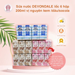 LỐC 6 HỘP SỮA TƯƠI NGUYÊN KEM DEVONDALE FULL CREAM 200ML