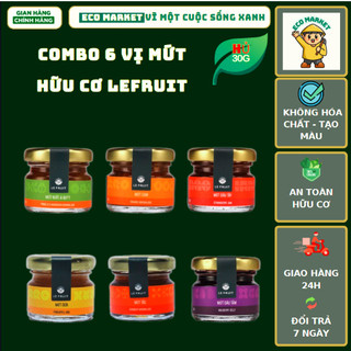 Mứt trái cây Le Fruit combo 6 lọ 30g/ lọ