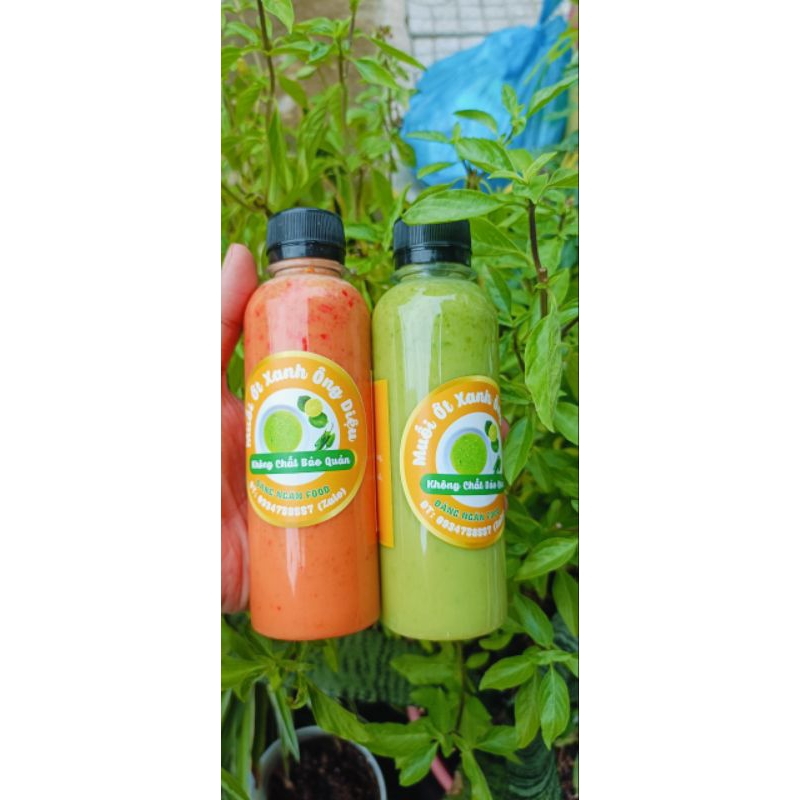 Combo 2 chai Muối Ớt Xanh Đỏ (1chai 220ml)