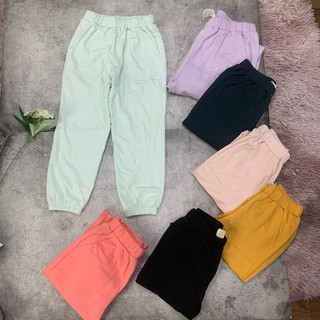 Quần jogger bé gái xuất hàn, chất da cá mềm mịn 01297