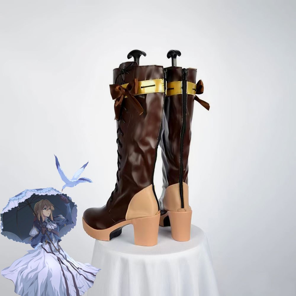 Anime Violet Evergarden cos giày cosplay giày anime giày truyện tranh khởi động phụ nữ