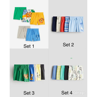 Set quần đùi cotton mỏng nhẹ chính hãng H&M