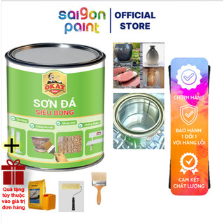 Sơn Đá Okay Siêu Bóng, Sơn Trên Ghế Đá, Sơn Trên Đá, Chống Bám Rêu, Chống Ố Hiệu Quả