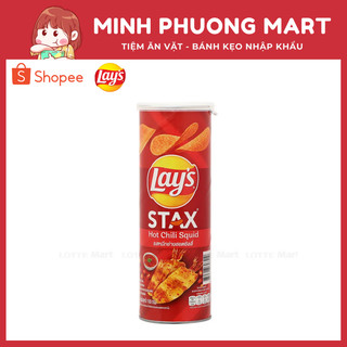 Snack Lay's Stax Thái Vị Mực Cay 105g