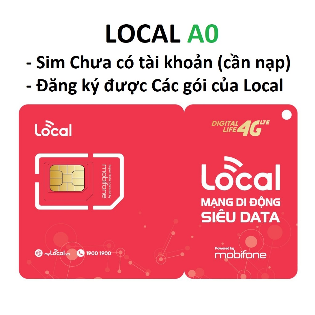 SIM 4G LOCAL A69 MOBIFONE - Miễn phí tháng đầu 69K/Tháng, 120GB/tháng tốc độ cao mạng Mobifone