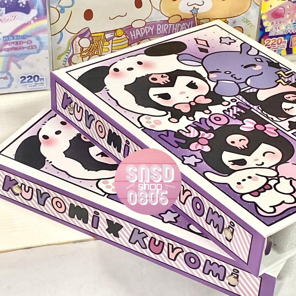 ❌KÈM SHEET❌ Binder A5 Mẫu Sanrio Kuromi, Album Ảnh Bìa Cứng Đựng Card, Polaroid Kpop