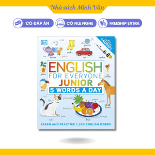 Sách - English for Everyone Junior 5 words a day - tặng file nghe bản ngữ - in offset
