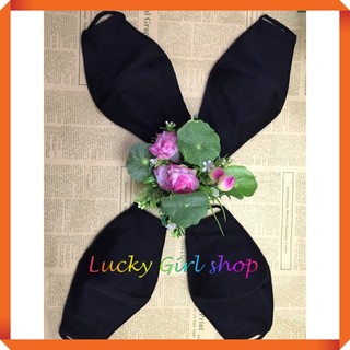 Khẩu Trang Vải Màu Đen 3 Lớp Dày Dặn Chống Bụi Chống Khuẩn Phong Cách Hàn Quốc - Lucky Girl shop NHA TRANG