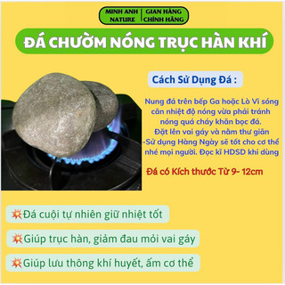 Đá Chườm Nóng, Đá Cuội Chườm Nóng Trục Hàn Khí, Lưu Thông Khí Huyết, Giảm Đau Mỏi Vai Gáy, Làm Ấm Cơ Thể,
