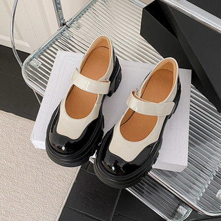 ORDER 🌼 Giày moca phối màu da bò 8cm 34-39