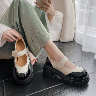 ORDER 🌼 Giày moca phối màu da bò 8cm 34-39