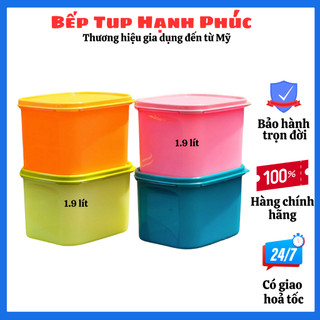 Bộ Hộp Colorful Rectangular set 4 hộp, Hàng chuẩn Tupperware Việt Nam, bảo hành vĩnh viễn