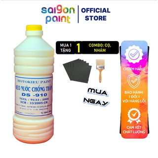 Keo Chống Thấm Ds-910 Motokieu 900Gram ( Keo Bóng Nước) ảo vệ ngôi nhà của bạn - Dolphinpaint.vnKeo Chống Thấm Ds-910 Mo