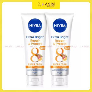 Serum Dưỡng Thể NIVEA - Extra Bright Repair & Protect Body Serum SPF50/PA+++ 180ml