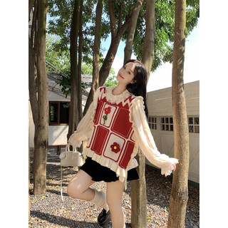Áo yếm len hoa ( ko áo trong ) - 20mii_mii