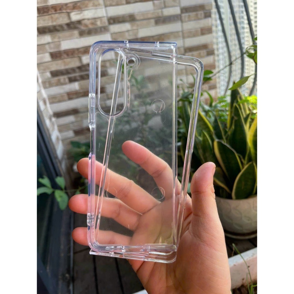 Ốp lưng trong cứng viền dẻo Samsung Galaxy Z Fold 5 5G / Z Fold 5 khoe màu máy