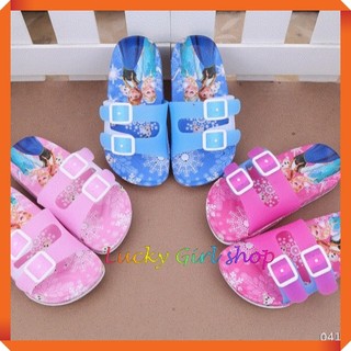 Dép Elsa 2 Quai Khoá Siêu Kute Cho Bé Gái PVC Dẻo Êm Chân Size 24-33 - Hàng Việt Nam - Lucky Girl shop NHA TRANG