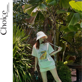  Áo Thun BOXY In DTG + In Lụa Summer CHOICE.SG Cổ Tròn Cotton 100% " ESTATE-Top "