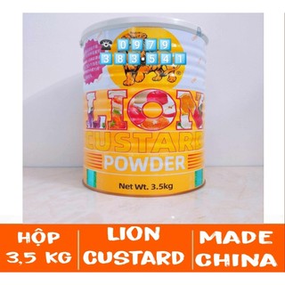 Bột trứng sữa làm bánh sư tử lion custard powder hộp 3,5 kg