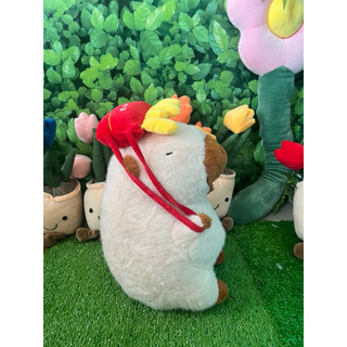 Gấu bông capybara chuột lang nước đeo túi khoai tây